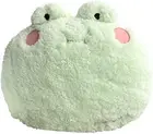Frog Plush Pillow, Adorable Stuffed Animal (15 * 14 Small, Light Green
