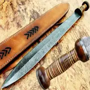 HAND FORGED Damascus Steel Gladius swrod gift ,for him/ her best birthday, gift