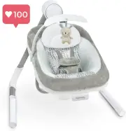 Ingenuity AnyWay Sway 5-Speed Portable Baby Swing & Infant Seat – Vibrations