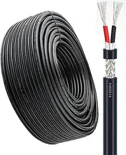 2 Conductor Multi-core Shielded Wire 24/26/28AWG UL2517 Tinned Copper Core PVC Cable UL Certified for Outdoor Lighting Automotive Batteries Solar Panels(328FT,2C-26AWG)