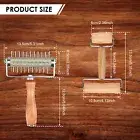 2 Pieces Pizza Dough Roller Dough Docker Stainless Steel Dough Docker and MaWrc
