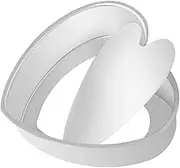 Amosfun Heart Shaped Baking Mold with Removable Bottom Nonstick Cake Pan for Release and Resistant Baking Tool for Cakes and Desserts
