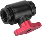 G1/4 Black Water Ball Valve G1/4 High Stop Valve for The Water Cooling of The Computer and Computer for Domestic Use (Red Switch)
