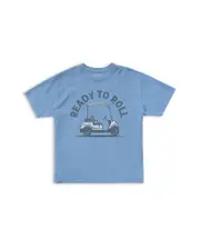 Retro Brand Boys' They See Me Rollin Golf Cart Tee - Little Kid