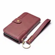 For Iphone Xs Max Cowhide Texture Horizontal Flip Leather Case With Holder and Card Slots and Wallet and Lanyard(Red)