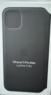 Apple Leather Folio for iPhone 11 Pro Max - Black