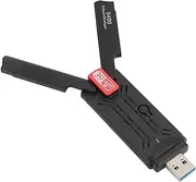 USB 3.0 WiFi Dongle for Laptop Desktop PC, 2.4G 5G 6G Tri Band WiFi Adapter for PC, PC WiFi Antenna WiFi 6E Wireless Network Adapter for Win 10 11 Operating Systems
