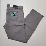 BRAX Chuck 42x34 Light Gray 5-Pocket Men's JEANS HI-FLEX Denim Stretch Pant NWT