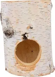 Luxury Hamster Hut Pet Shelter Tree Trunk Design Sturdy Tear-Resistant for Small Animal Habitats
