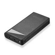 Type C 7x18650 Battery Dual USB DIY Power Bank Case Kit Box for Smartphone BLACK COLOR