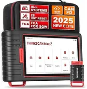 Thinkcar Car Diagnostic Tool,Thinkscan Max2 All System Automotive Scan Tool,OBD2 Scanner Bluetooth With Auto VIN,32G ROM And 28 Maintenance Services,Oil/IMMO/EPB/SAS/TPMS Reset.Lifetime Free Upgrade.