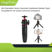 Mini Extendable DLSR Camera Cellphone Desktop Tripod 1/4 Inch Screw Mount Holder