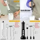 Rechargeable Milk Frother 3 Whisk Handheld Egg Beater Hot Mixer Blender