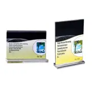 5 Pcs Menu Display Stand Acrylic Sign Stand Holder T-Shape Desktop Display Stand