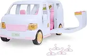 Lori – Vehicle for Mini Dolls – Large Pink Car for 6-inch Dolls – Music Booth & Wardrobe – Sounds & Lights – 3 Years + – Sweet Escape Luxury SUV - Pink