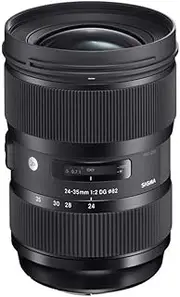 [Sigma] 4588954 24-35mm f/2 DG HSM Art Lens for Canon, Black
