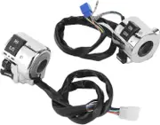 Motorcycle Indicator Switch, 25mm Motorcycle Handlebar Controls, 1 Pair Universal Motorcycle On Off Switch Control Turn Signal Horn