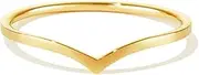 [Generic] Simulated Diamond Statement Stackable Ring Eternity Bands V Ring for Women
