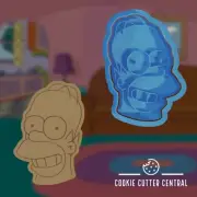 Homer Simpson Cookie Cutter and Embosser - 8.2cm x 5.6cm