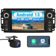 for 2007-2018 Jeep Wrangler 7" Stereo w/ Wireless Carplay & Android Auto