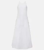 [Sportmax] Sportmax Cactus cotton poplin midi dress UK 6 white