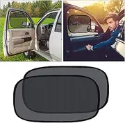 Windshield Sunshade 2pcs Anti-UV Self-Adhesive Car Side Window Sunshade Baby Sun Shade Supplies Front Windshield Sun Shade (Color : 50x30cm)
