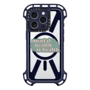 iPhone 16 Pro Ultra Bounce Case MagSafe Compatible Mental Health is Health Phone Case by GMF Designs