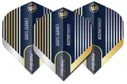Winmau Prism Delta Daryl Gurney Blue and Gold Standard Dart Flights Set of 3