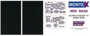 Montex 1/48 BLOHM und VOSS Bv-141 CANOPY & WHEELS PAINT MASK Hobby Boss