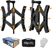 Camper Wheel Chock Stabilizers RV Heavy Duty Tire Chock Stabilizers Travel Trail