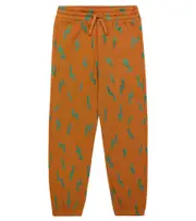 [Stella McCartney Kids] Stella McCartney Kids Printed cotton jersey sweatpants Y 3 green