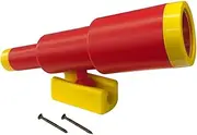 Children Magnification Toy Stem Telescope Magnifying Glass Sensory Toys Shockproof Telescope Monocular Telescope Toy for Exploration Hiking, red