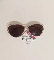 Ladies Polarized Sunglasses Rose Gold Frames 100% UVA UVB Tinted Lens Protection