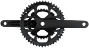 Samox G3 Crankset - 170mm, 10-11 Speed, 46/30t, 104/64bcd, 24mm Spindle, Black