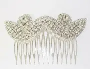 SILVER HAIR COMB CLEAR STONES ( 2006 )
