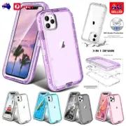 Clear Heavy Duty Shockproof Case For iPhone 16 15 Pro Max 14 13 12 11 XR 8 Cover