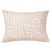St. Frank Blush Classic Kuba Cloth Standard Pillowcase, Pair