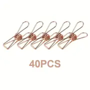 40pcs String Fairy Light Clothes Pegs Blanket Fixed Camping Outdoor Clips