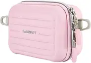 BAGSMART Digital Camera Case, Waterproof & Protective Small Camera Bag with 2 Carrying Ways, Lightweight Camera Sling Bag for Canon PowerShot/GoPro/Kodak Pixpro - Pink
