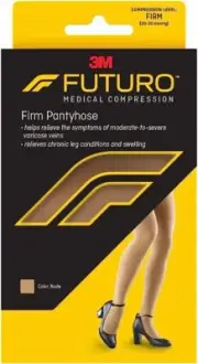 Futuro Women's Restoring Support Pantyhose Breathable Compression Nude Large 1ct