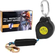 11FT Self Retracting Lifeline Fall Protection Retractable Lanyard, Fall Arrest S