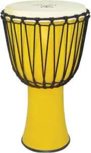 Tycoon Percussion 12″ Fiberglass Rope Tuned Djembe - Yellow - TFAJ-12HV