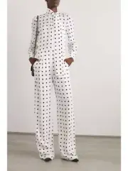 Valentino CREPE DE CHINE POIS JUMPSUIT Polka Dot- With Tags- RRP10,200 AUD
