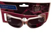 2011 Mattel Monster High Girls Sunglasses White Sparkles NWT