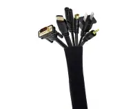 Cable Management Tube Wire Concealer Wrap Sleeve Cord Organizer Ziperd Cover