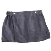 Adjustable Men Shower Towel Short Pants Polyester Wearable Design For Bathing Spa Grey 1Set 98.00X30.50X2.00CM