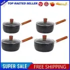 Nonstick Sauce Span Induction Frying Pan with Lid Mini Soup Pot for Home Kitchen