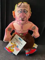 Vladimir Putin Political Parody Dog DOLL Toy Squeaker LARGE SIZED Fuzzo *NEW*