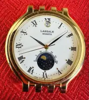 NOS Lassale Quartz Moonphase Watch 6F22-6A00 No Movement Case