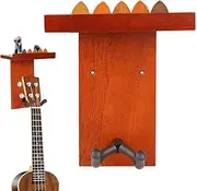 Generic Guitar Wall Mount, Acoustic Guitar Wall Mount with Pick Holder, String Instrument Storage and Display Organizer, for Acoustic, Electric, Ukulele, Bass